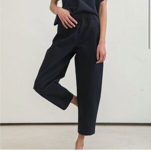 Elizabeth Suzann Andy Trousers Midweight Linen Navy